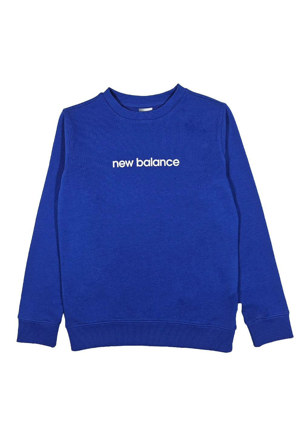 Felpa girocollo blu royal per bambino