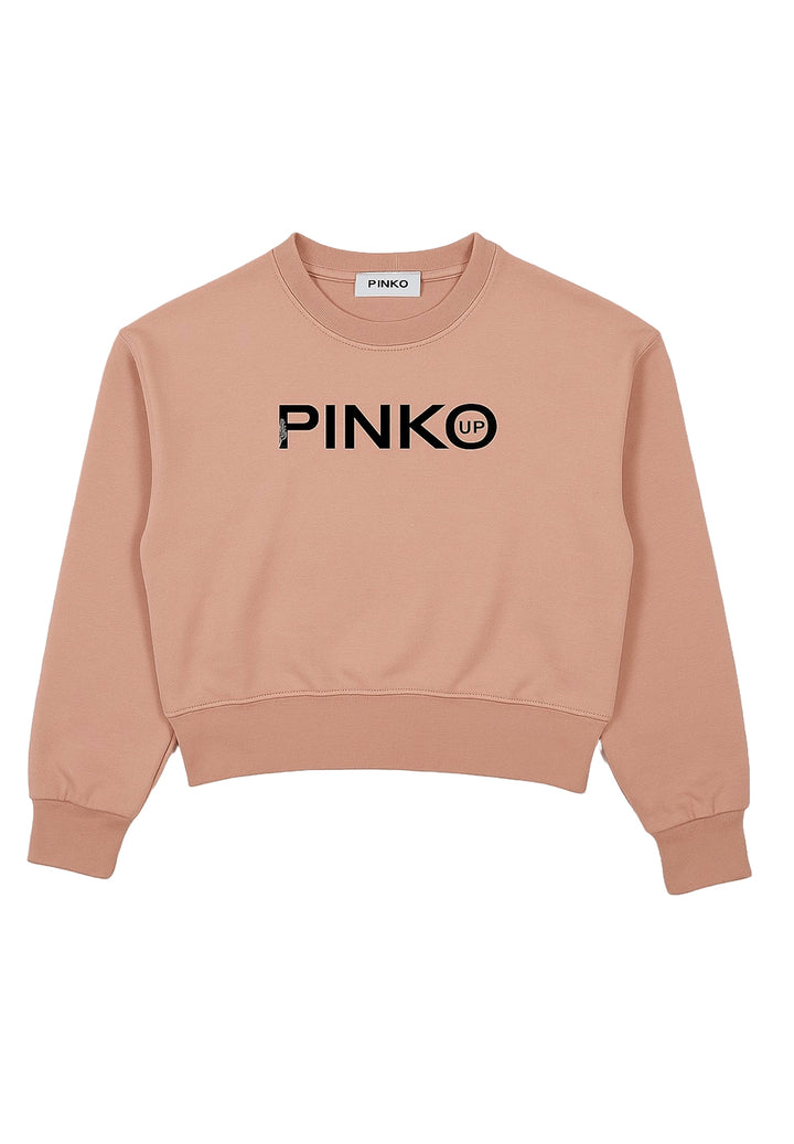 Rosa Sweatshirt mit Rundhalsausschnitt für Mädchen