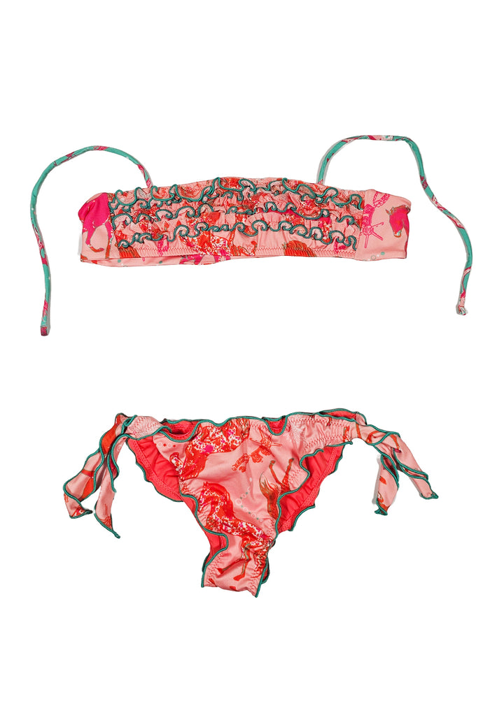 Costume bikini multicolor per bambina