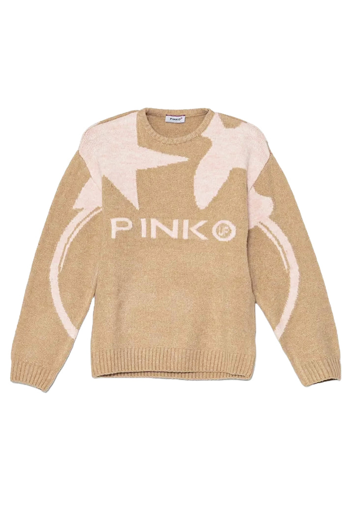 Maglione cammello per bambina