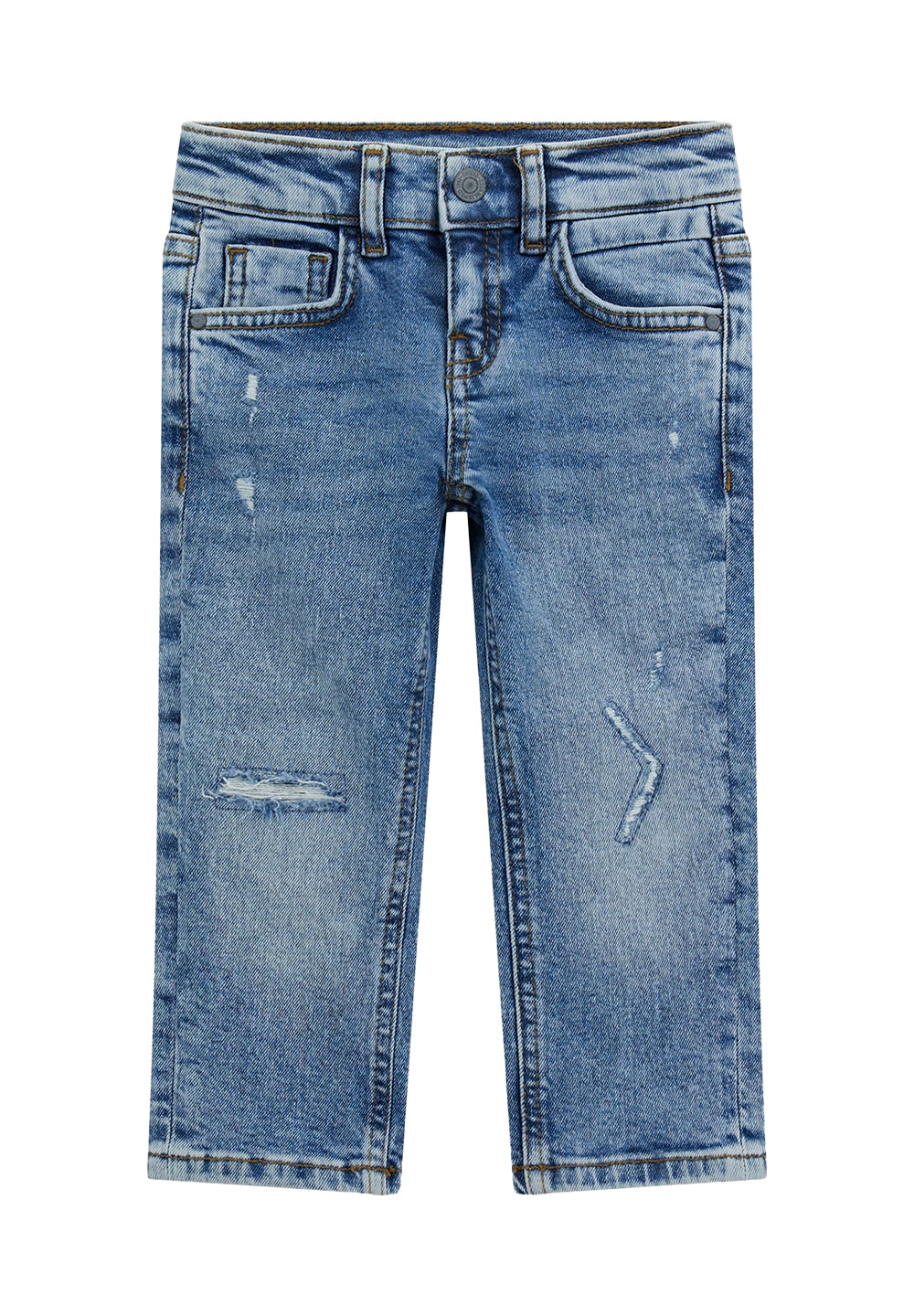 Jeans blu denim per neonato