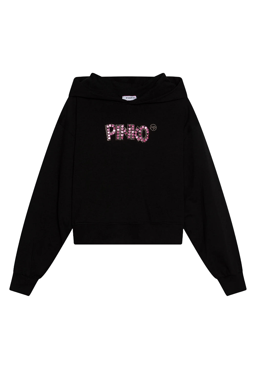 Sweat à capuche noir pour fille