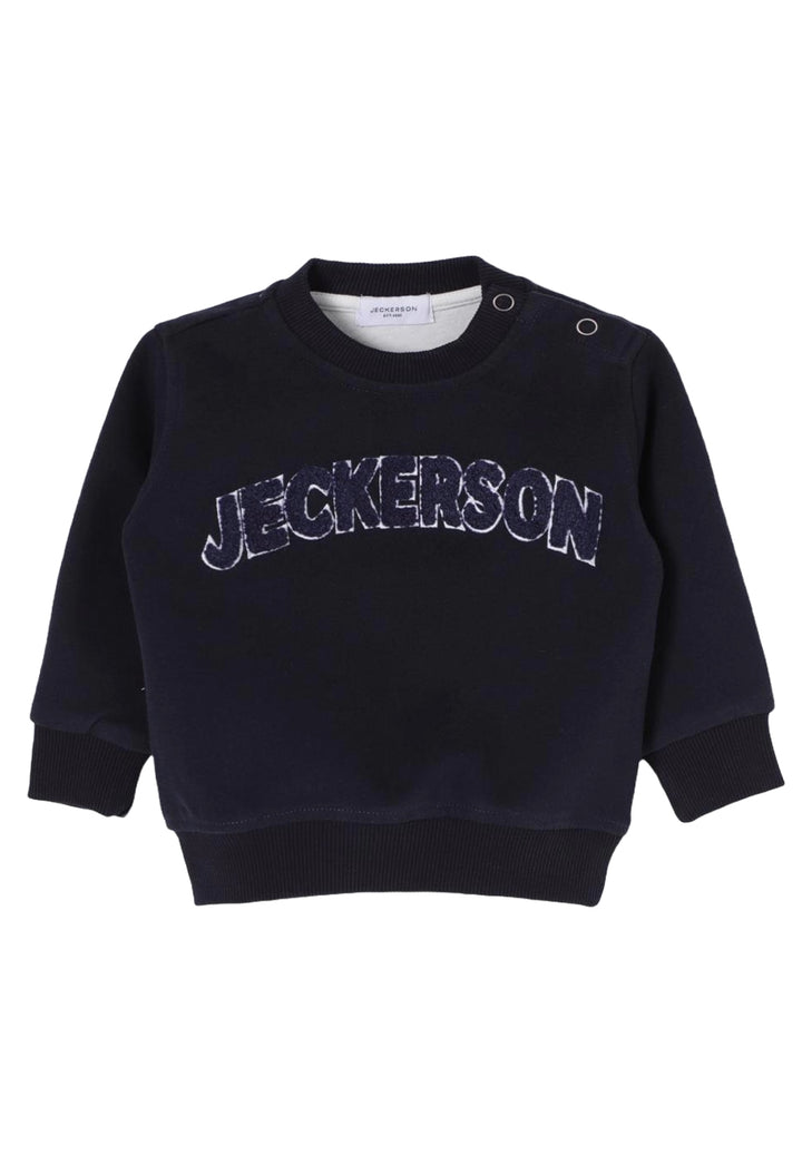 Sweat-shirt bleu à col rond pour nouveau-nés