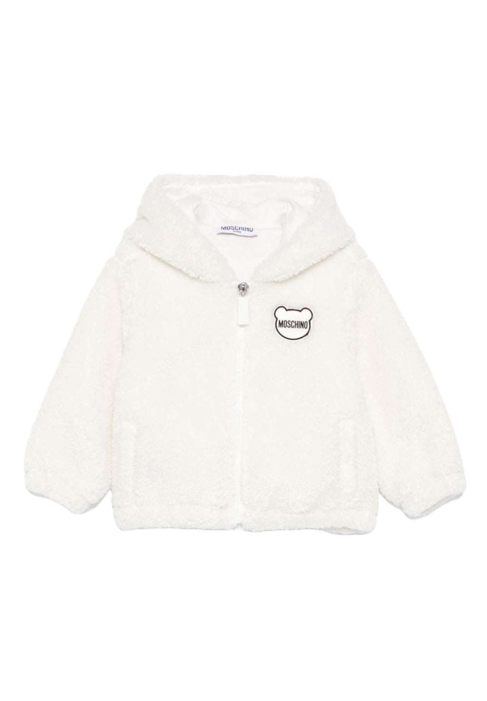 Giubbotto teddy crema per neonata