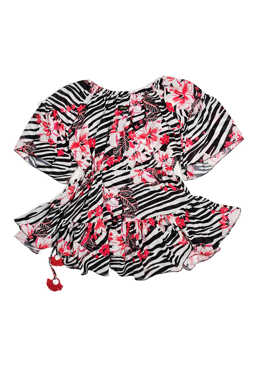 Copricostume bianco-nero per bambina - Primamoda kids