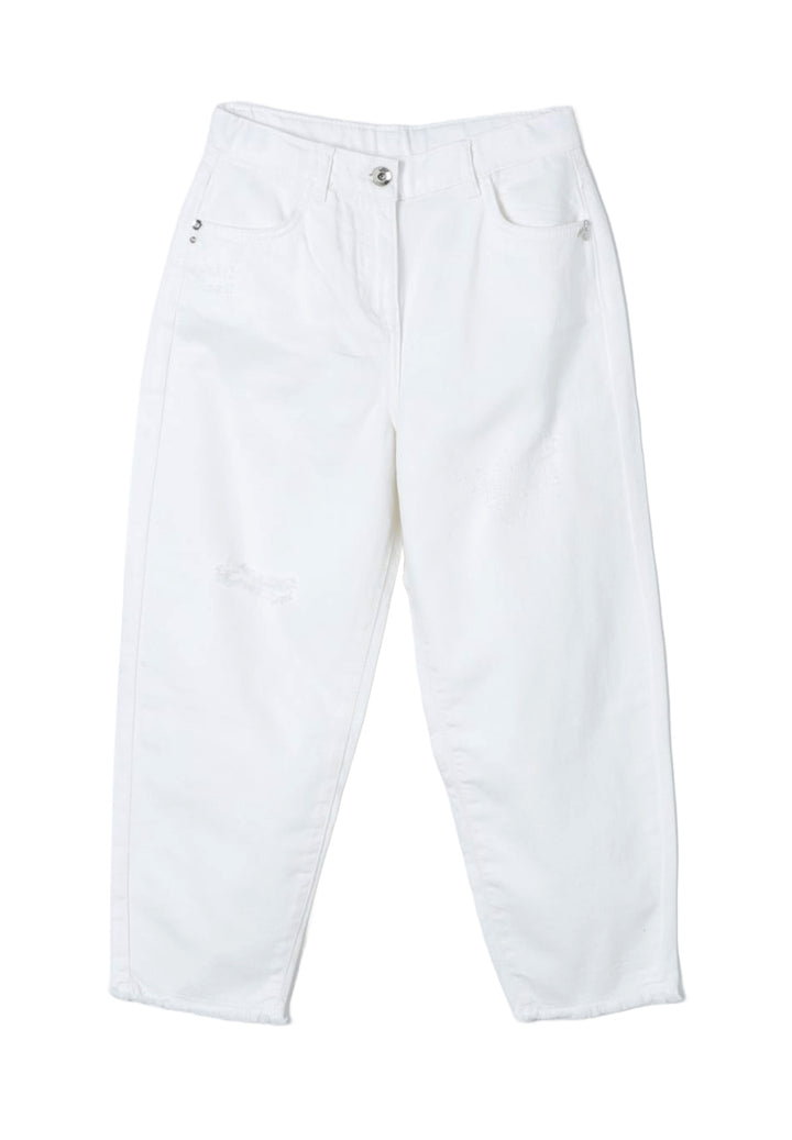 Jeans blancs pour filles