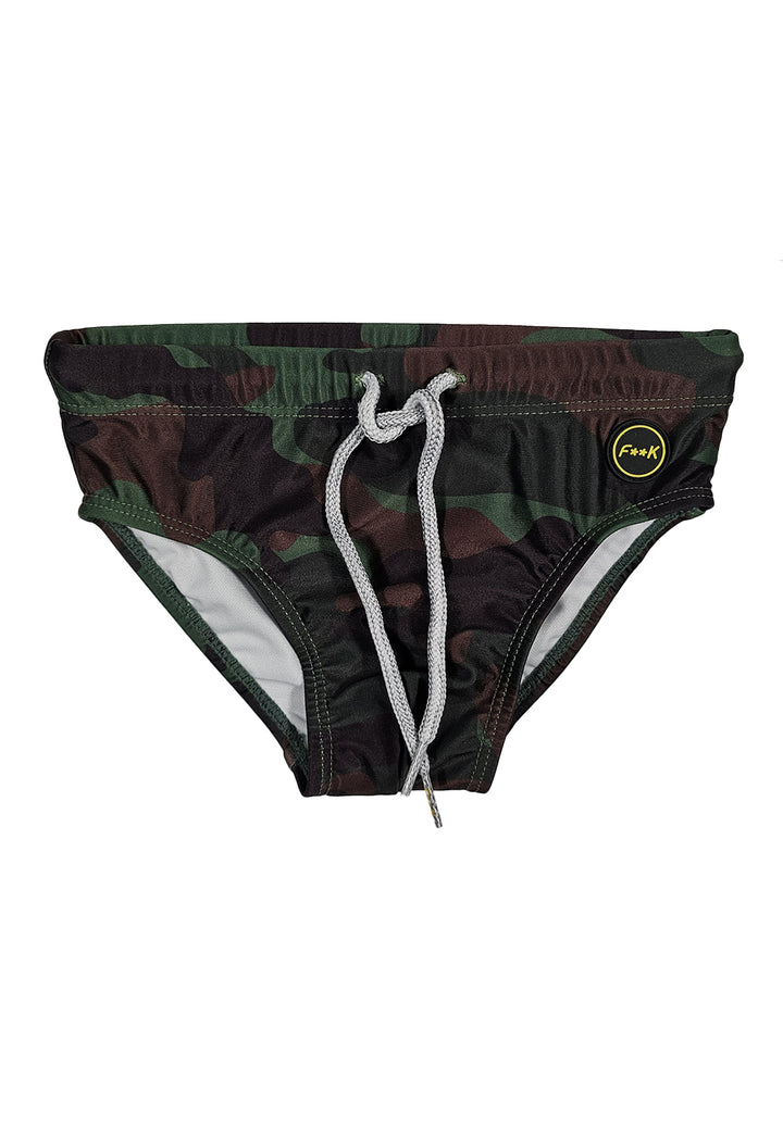 Costume slip verde militare per bambino - Primamoda kids