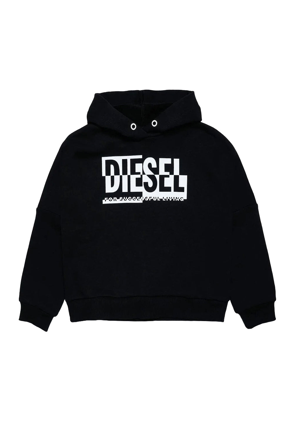 Schwarzes Kapuzensweatshirt für Jungen