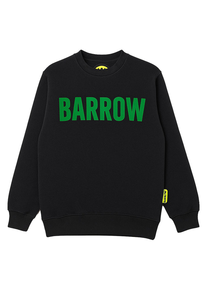 Felpa girocollo nera unisex