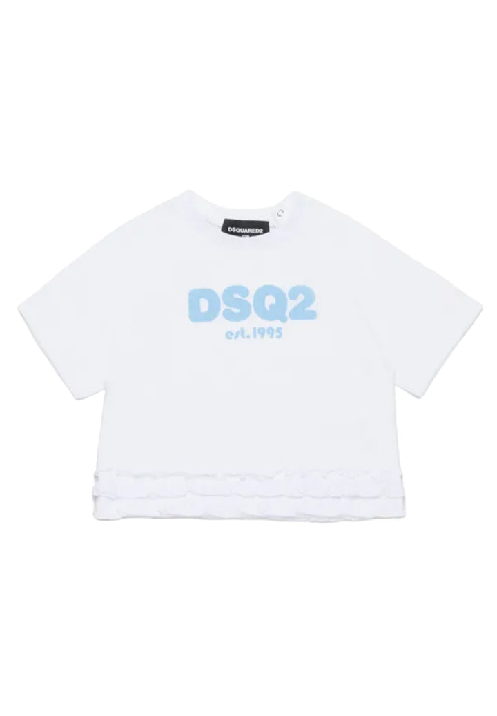 Weißes T-Shirt für Babymädchen