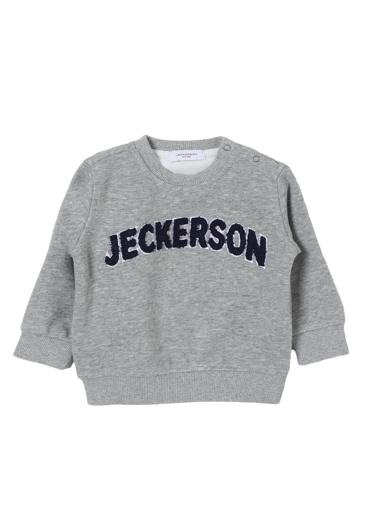 Sweat-shirt ras du cou gris pour nouveau-nés