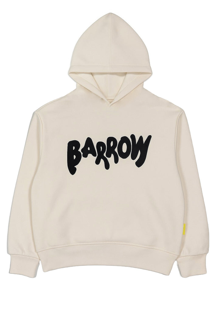 Felpa cappuccio crema per bambina