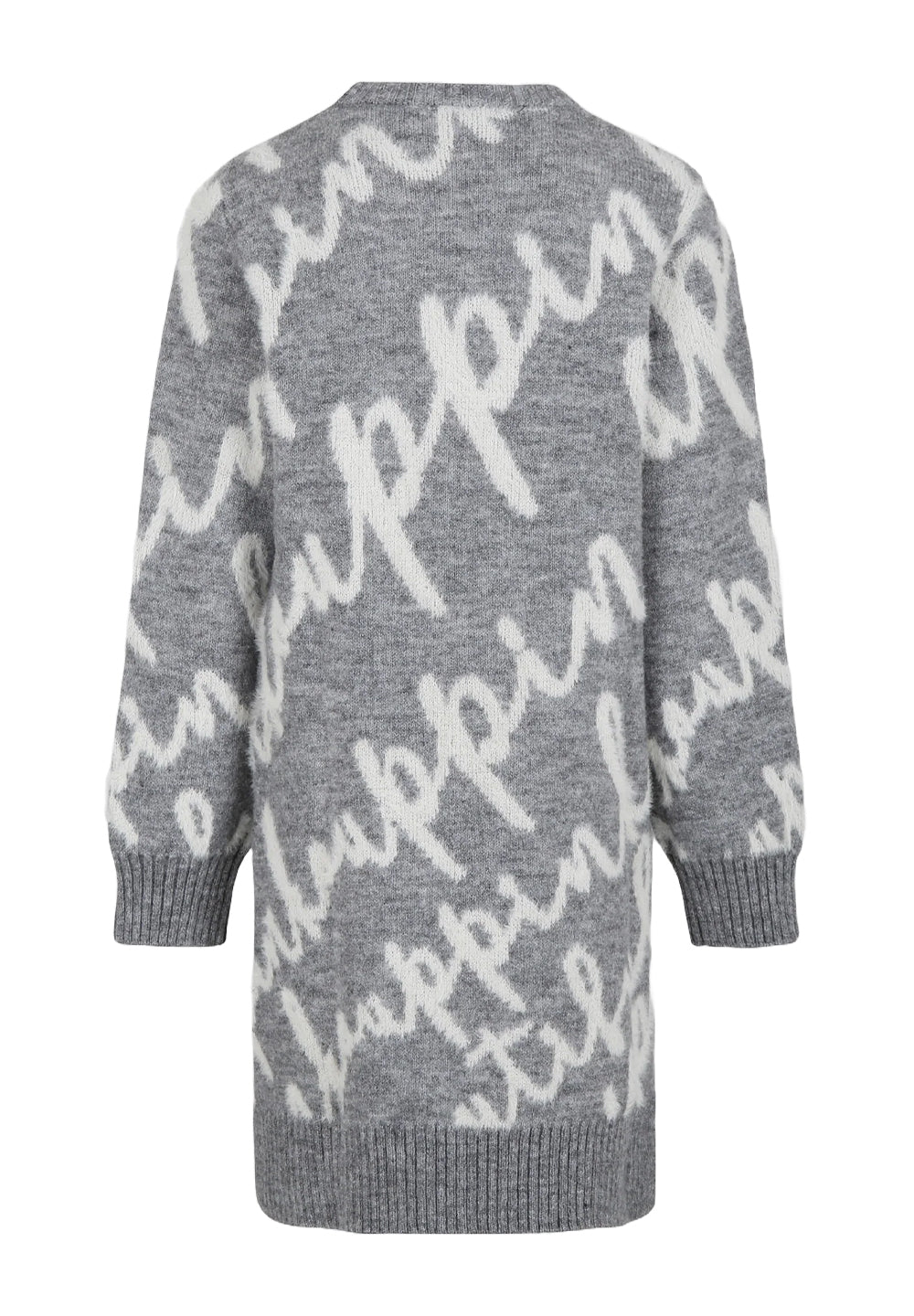 Vestito in maglia grigio per bambina