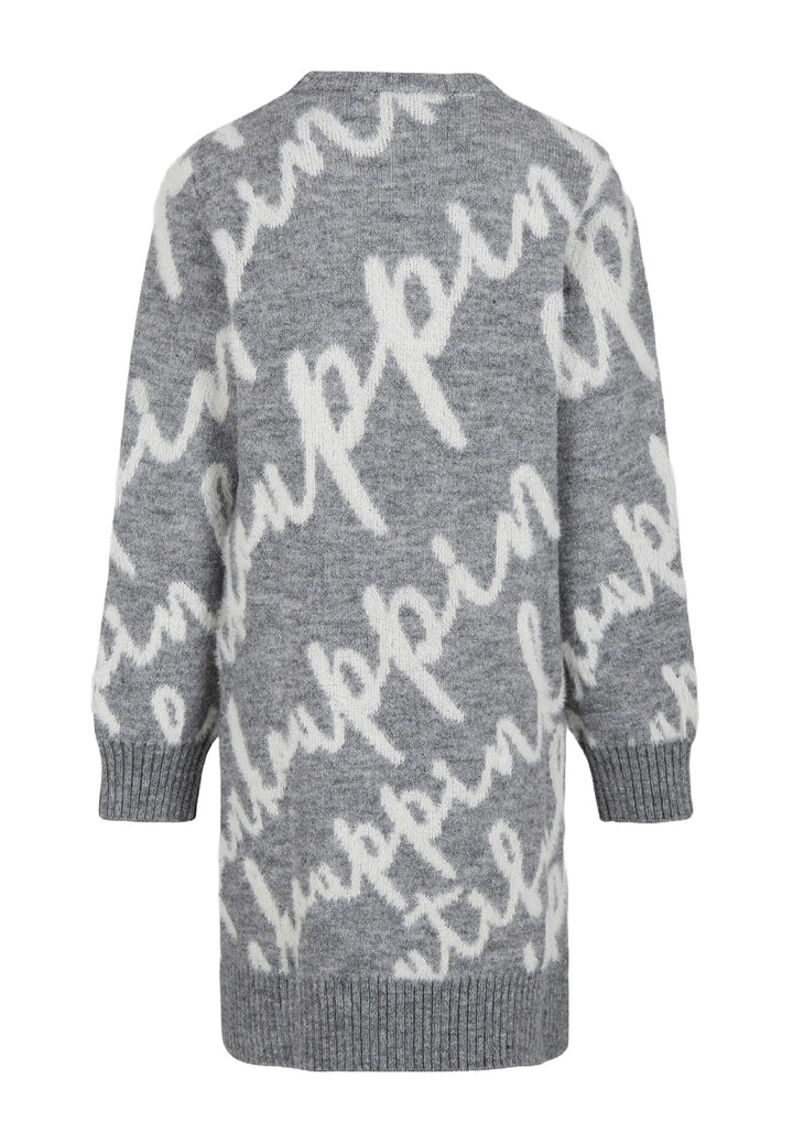 Vestito in maglia grigio per bambina