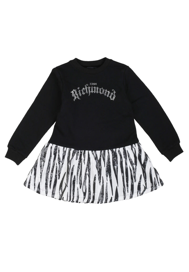Robe zèbre noire pour fille