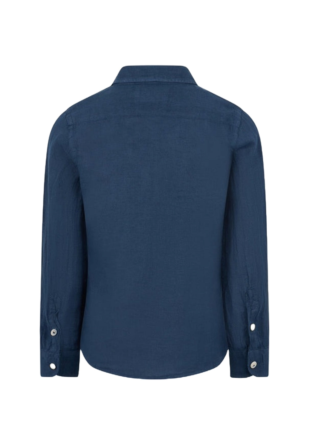 Camicia lino blu per bambino