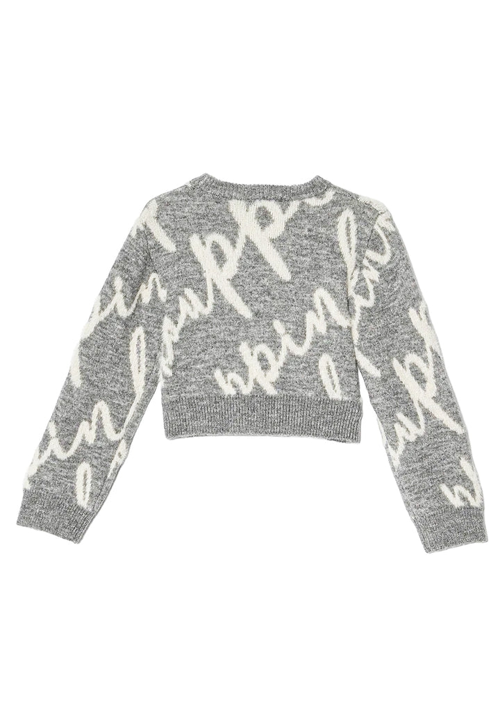 Maglione grigio per bambina