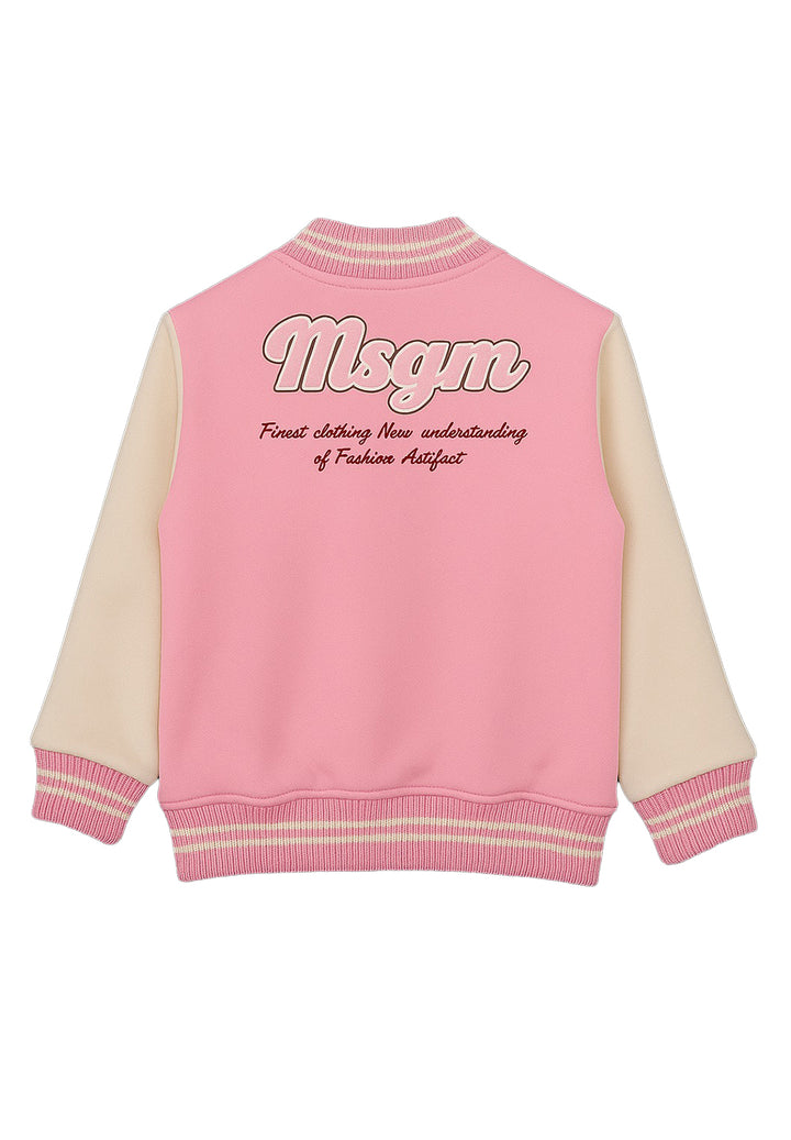 Blouson aviateur rose pour nouveau-nés