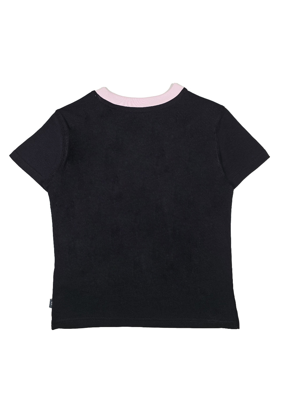 T-shirt nero-rosa per bambina