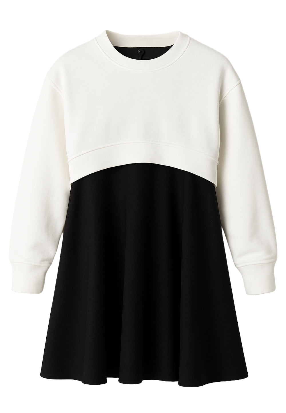 Vestito 2 pezzi nero-bianco per bambina