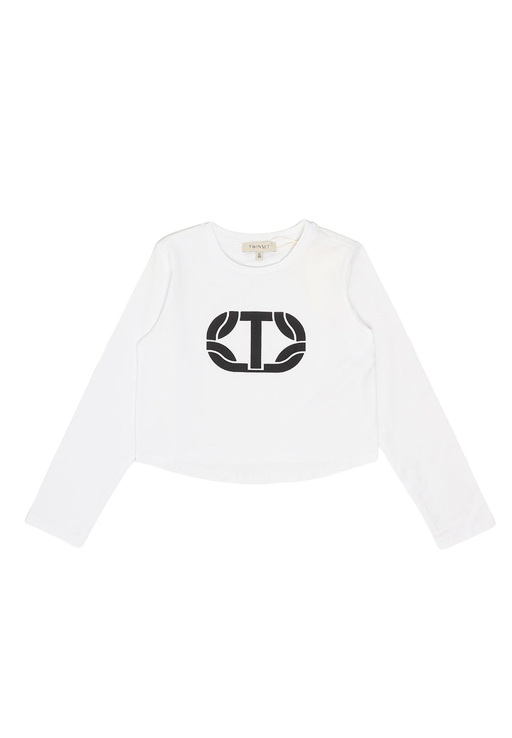 T-shirt bianca per bambina