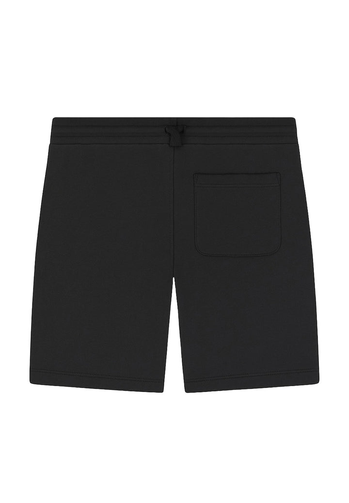 Bermuda sweat-shirt noir pour garçon