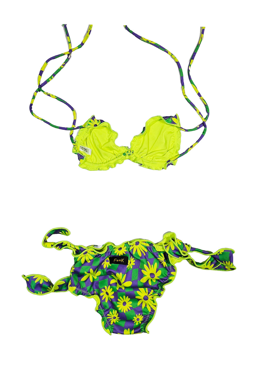 Costume bikini verde per bambina - Primamoda kids