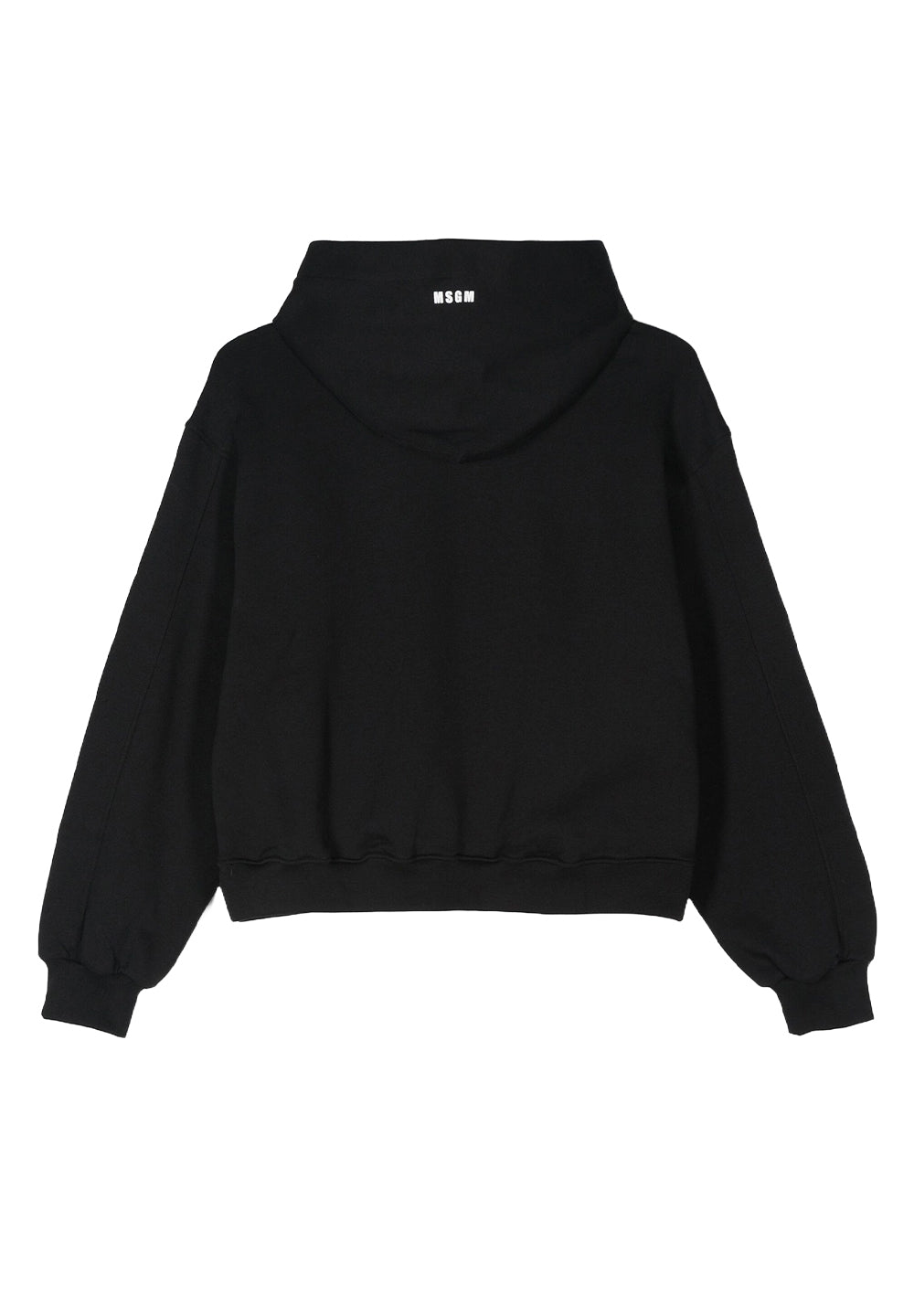 Sweat à capuche noir pour fille