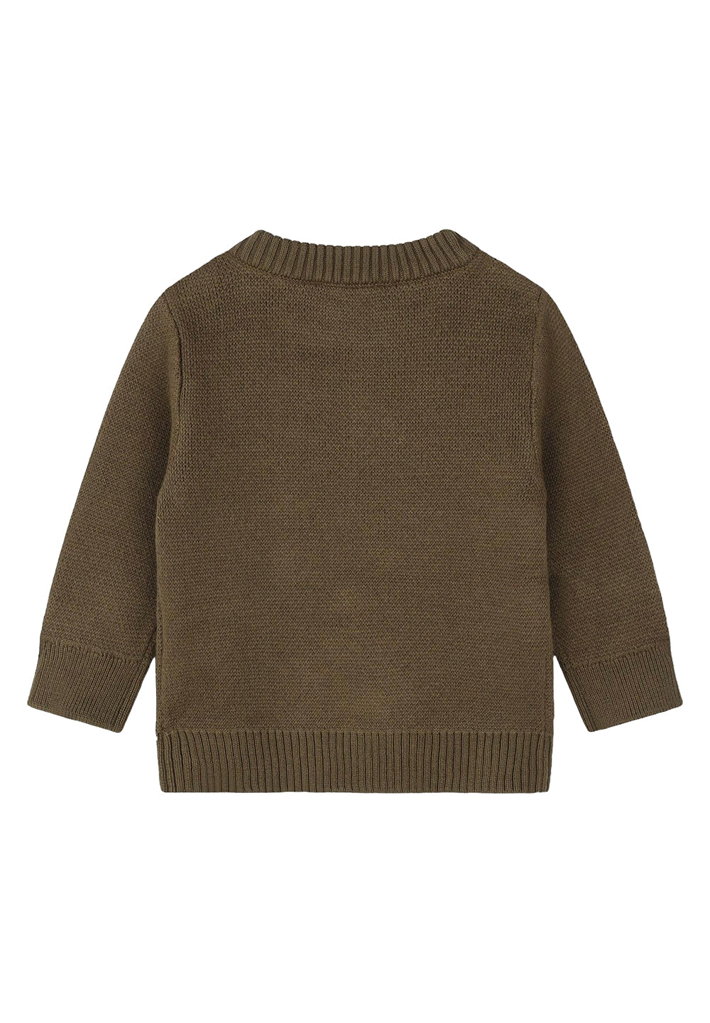 Pull vert pour nouveau-né