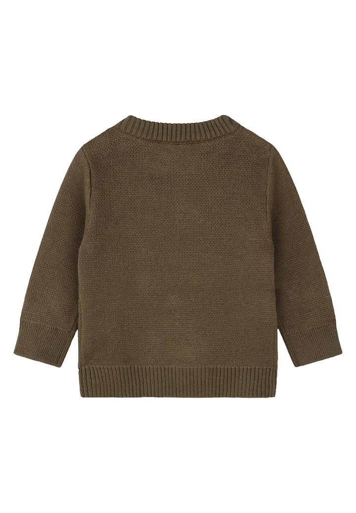 Pull vert pour nouveau-né