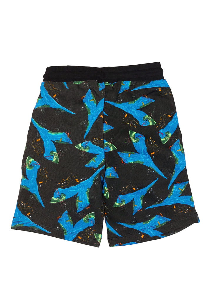 Bermuda felpa nero per bambino