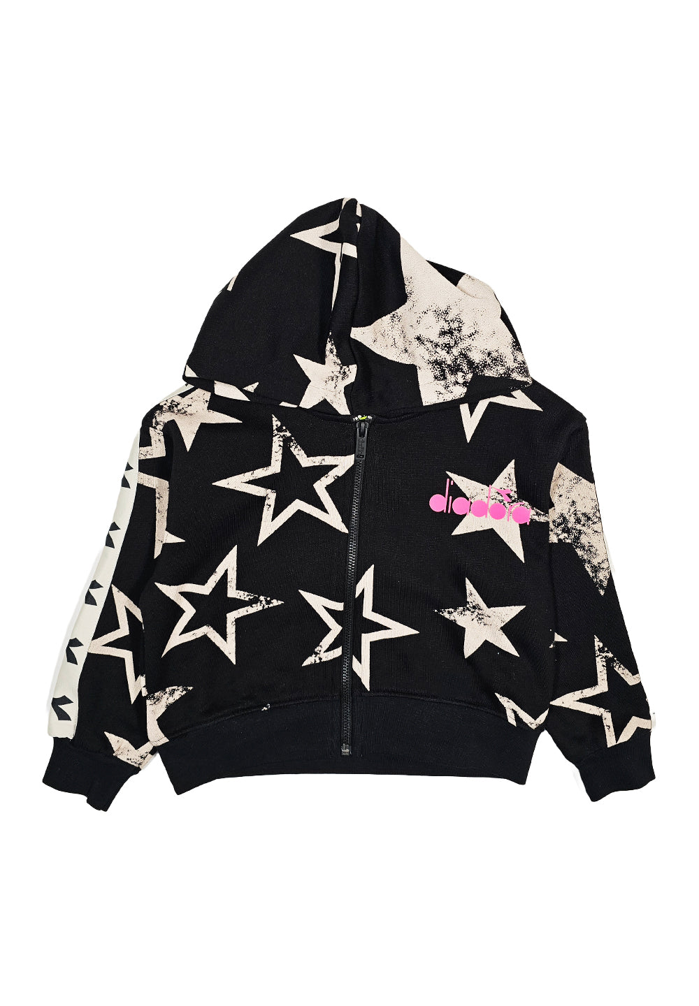 Felpa zip nera per bambina - Primamoda kids