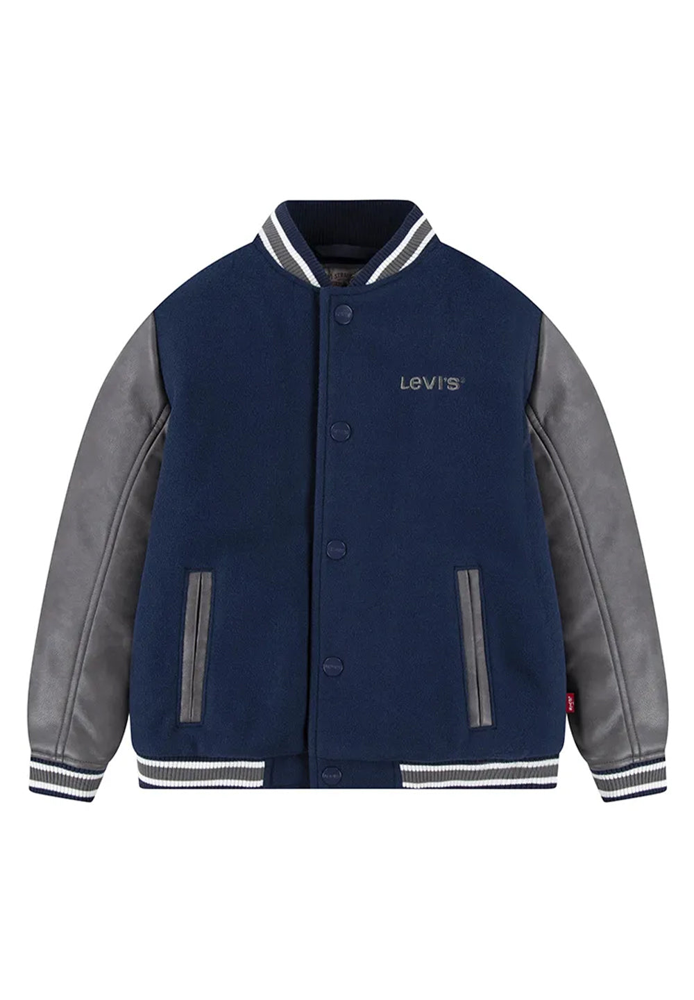 Bomber blu-grigio per bambino
