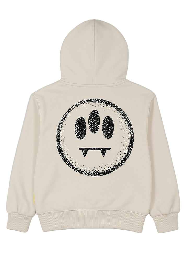 Felpa cappuccio crema per bambina