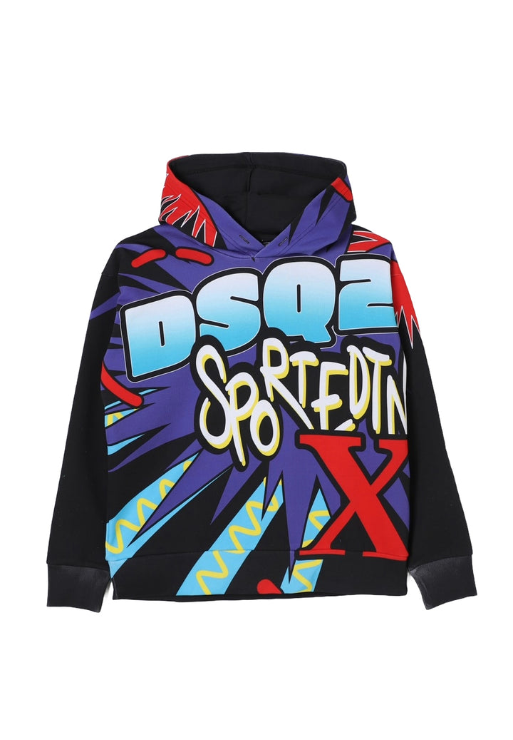 Sweat à capuche multicolore pour enfants