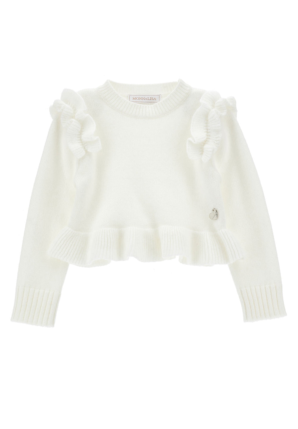 Cremefarbener Pullover für Babymädchen