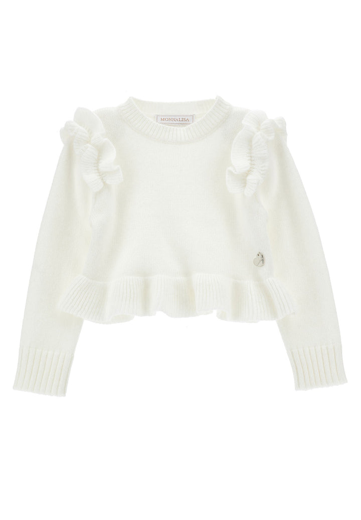 Cremefarbener Pullover für Babymädchen