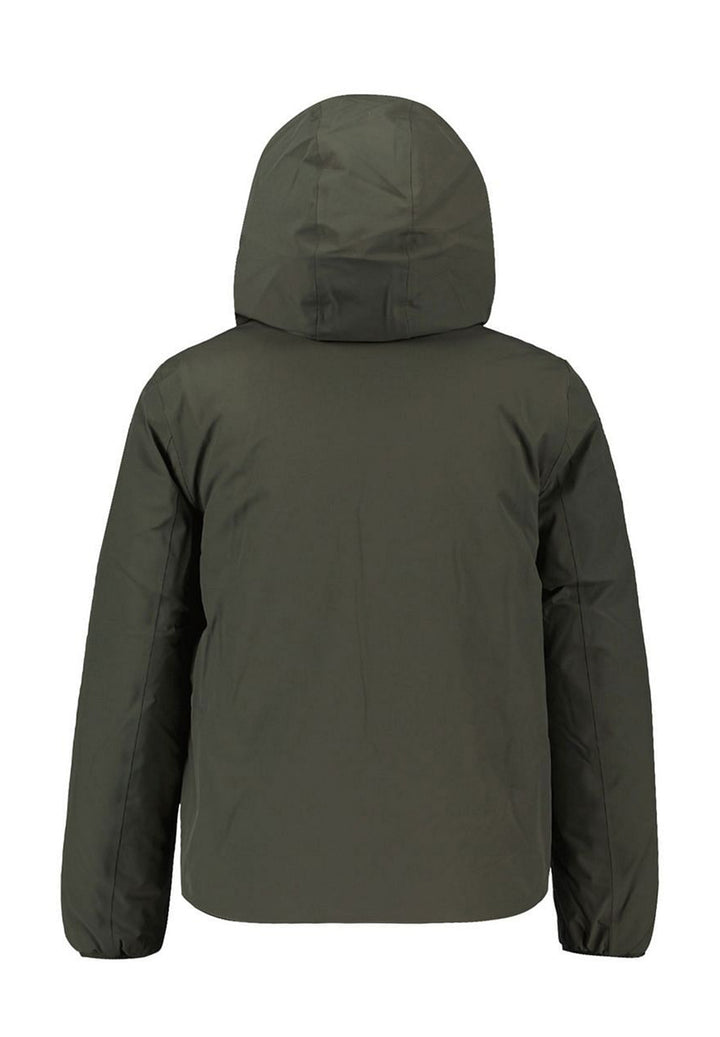 Veste réversible vert-noir pour enfant