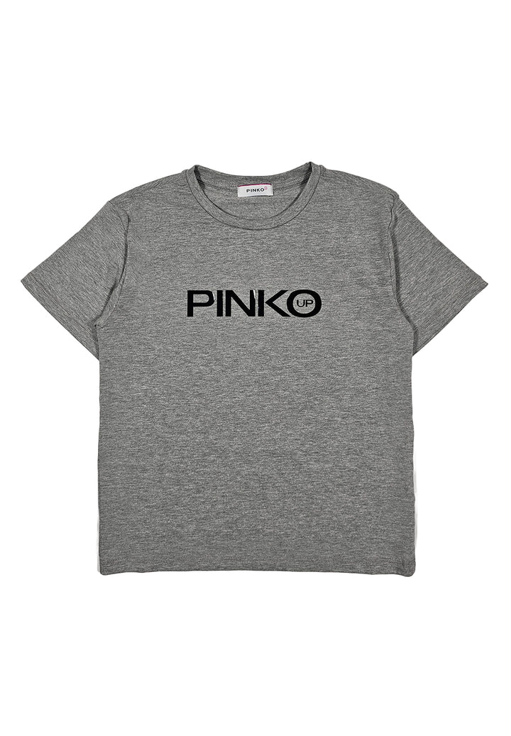 T-shirt grigia per bambina