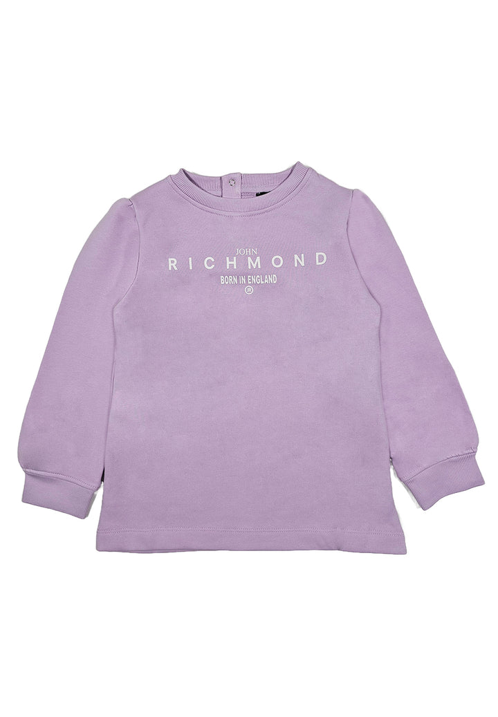 Robe sweat lilas pour bébé fille