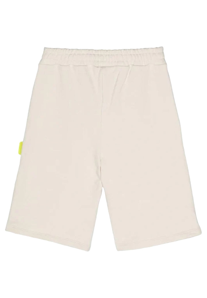 Bermuda felpa crema per bambino