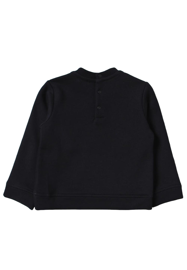 Felpa girocollo blu navy per neonato