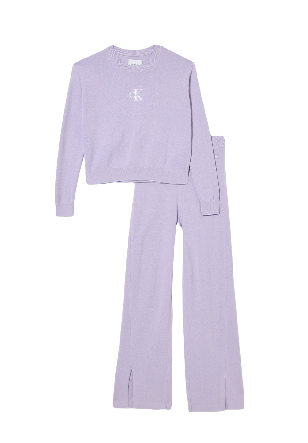 Completo maglia lilla per bambina