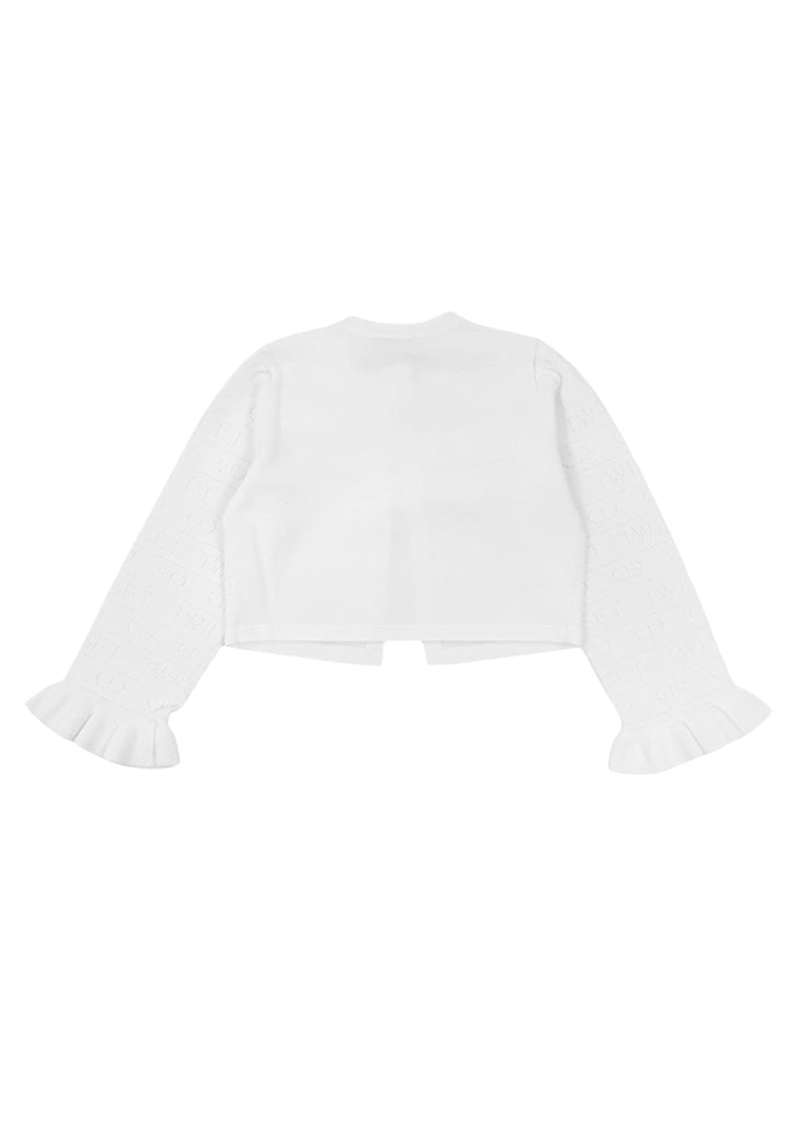 Cardigan bianco per bambina
