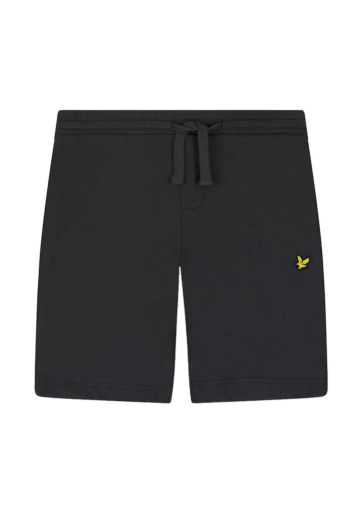Bermuda sweat-shirt noir pour garçon