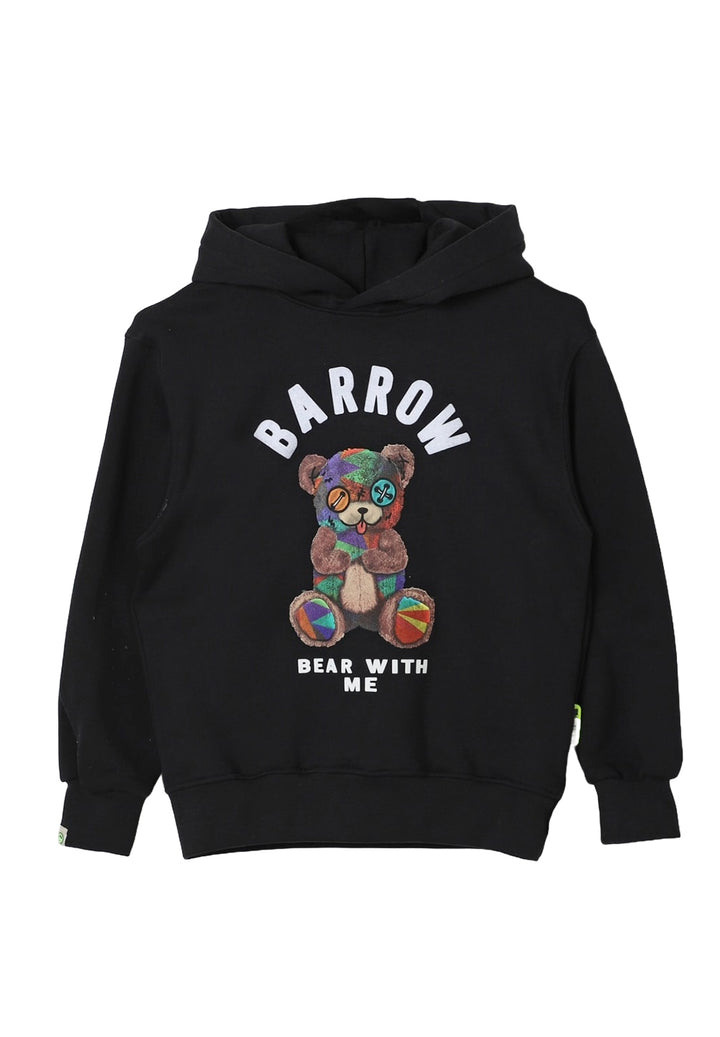 Felpa cappuccio nera unisex