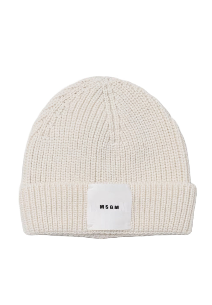 Chapeau crème pour fille