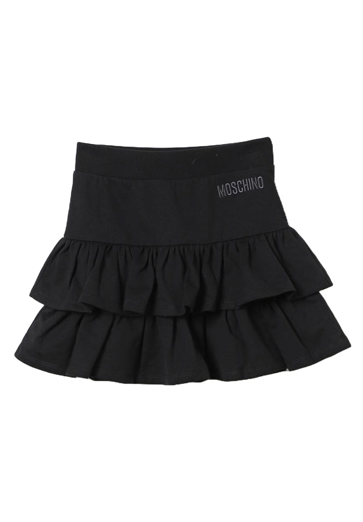 Schwarzer Sweatshirtrock für Mädchen