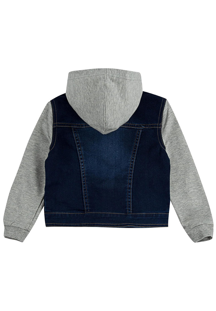 Veste bleu denim-gris pour nouveau-nés