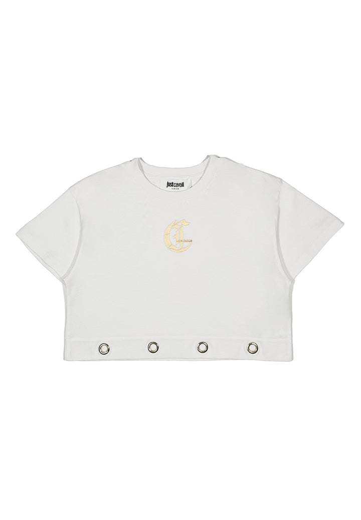 T-shirt bianca per bambina
